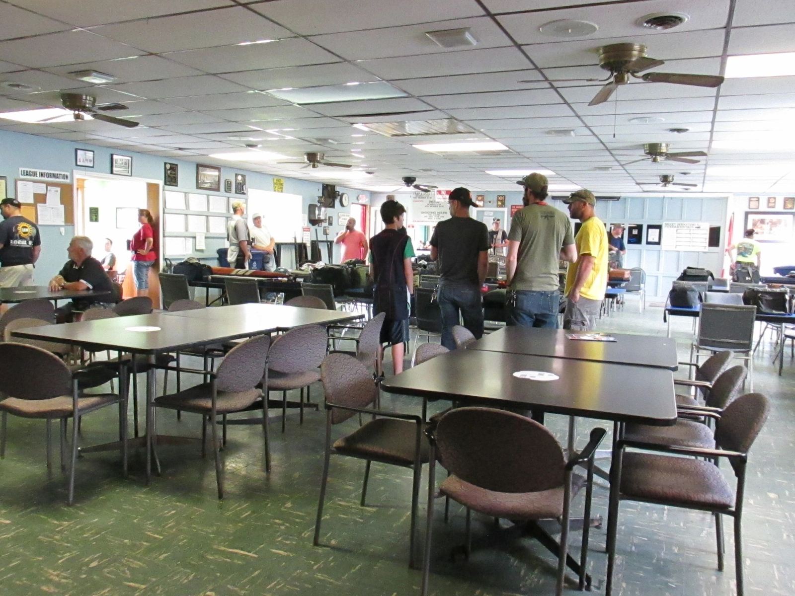 Clubhouse interior with tables and chairs